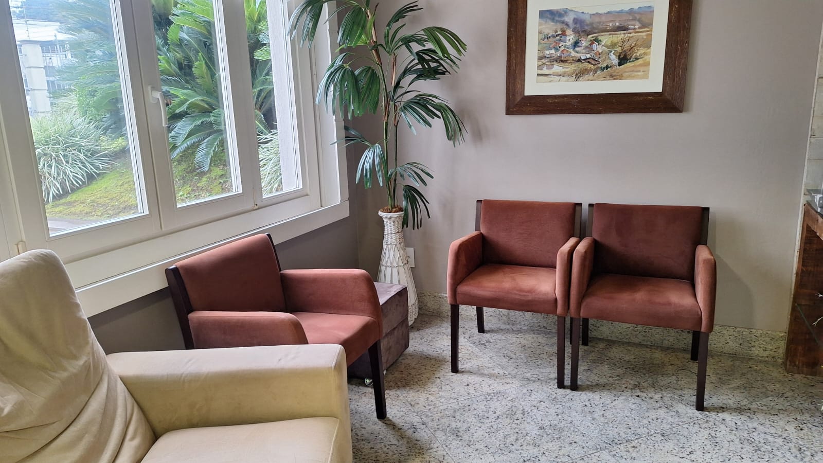 Ambiente preparado para os pacientes