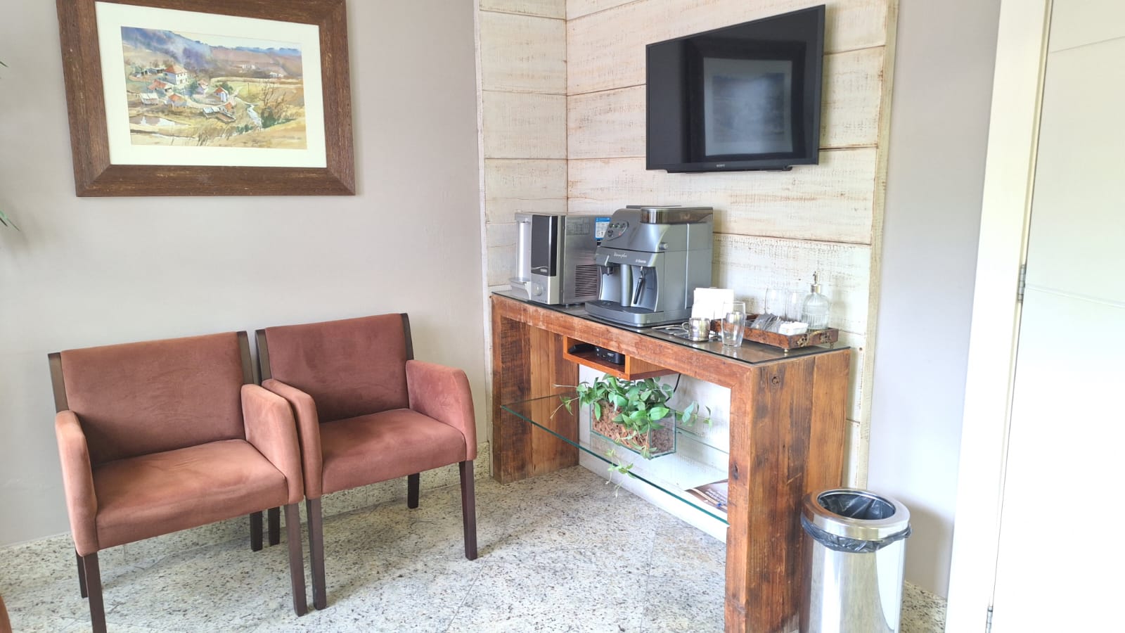 Ambiente moderno da clínica